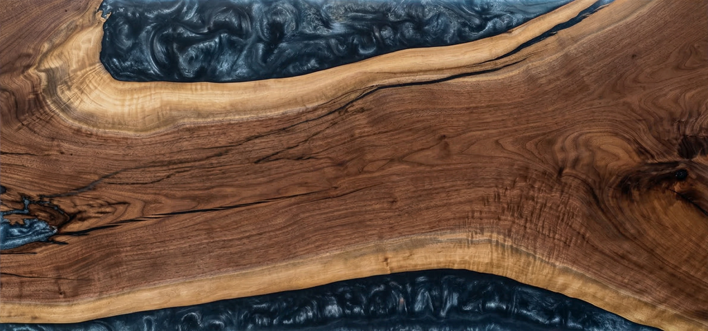 Desk | English Sky | Walnut | Epoxy 26x60