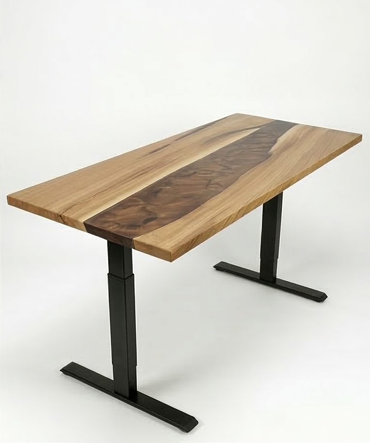 Bureau | Bronze Deep| Chêne Blanc | Époxy 26x60