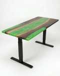 Desk | Apple Green | Walnut | Epoxy 26x60