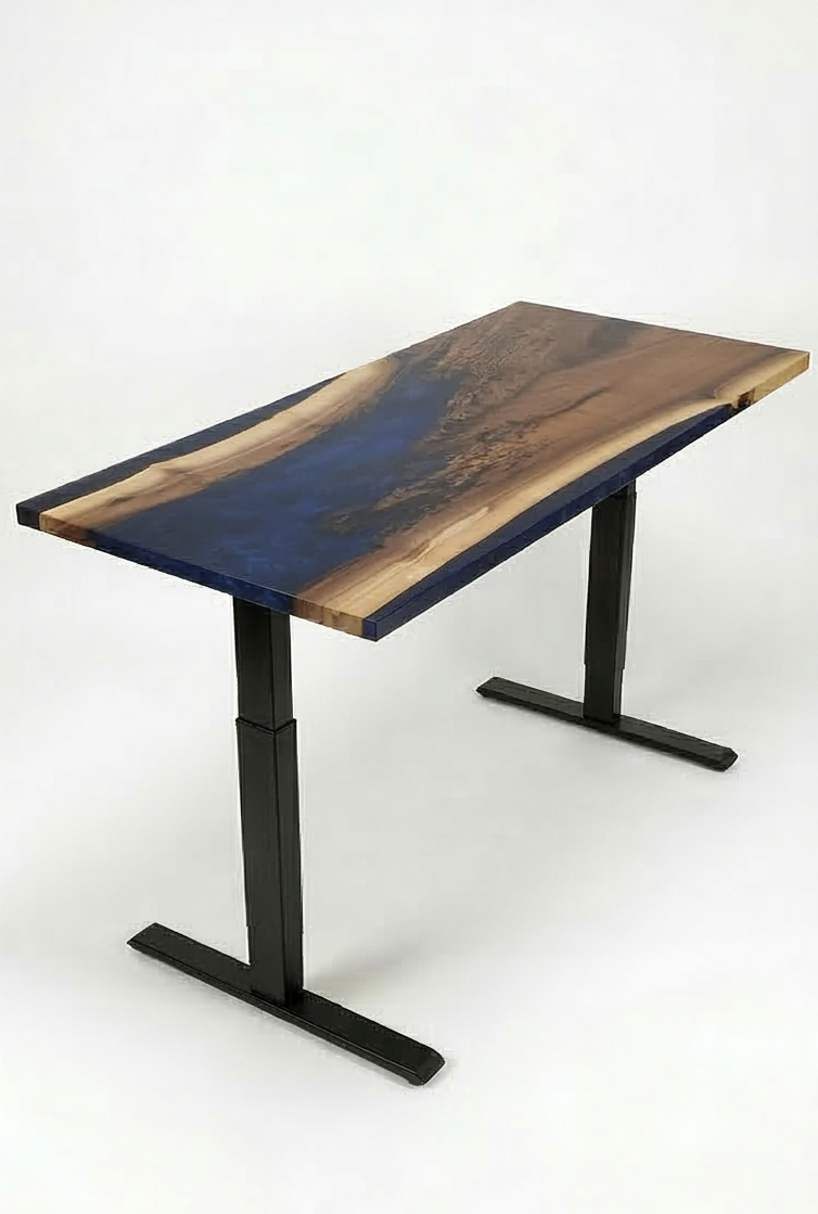 Bureau | Deep Sea | Noyer | Époxy 24X48