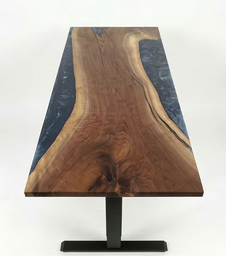 Desk | English Sky | Walnut | Epoxy 26x60