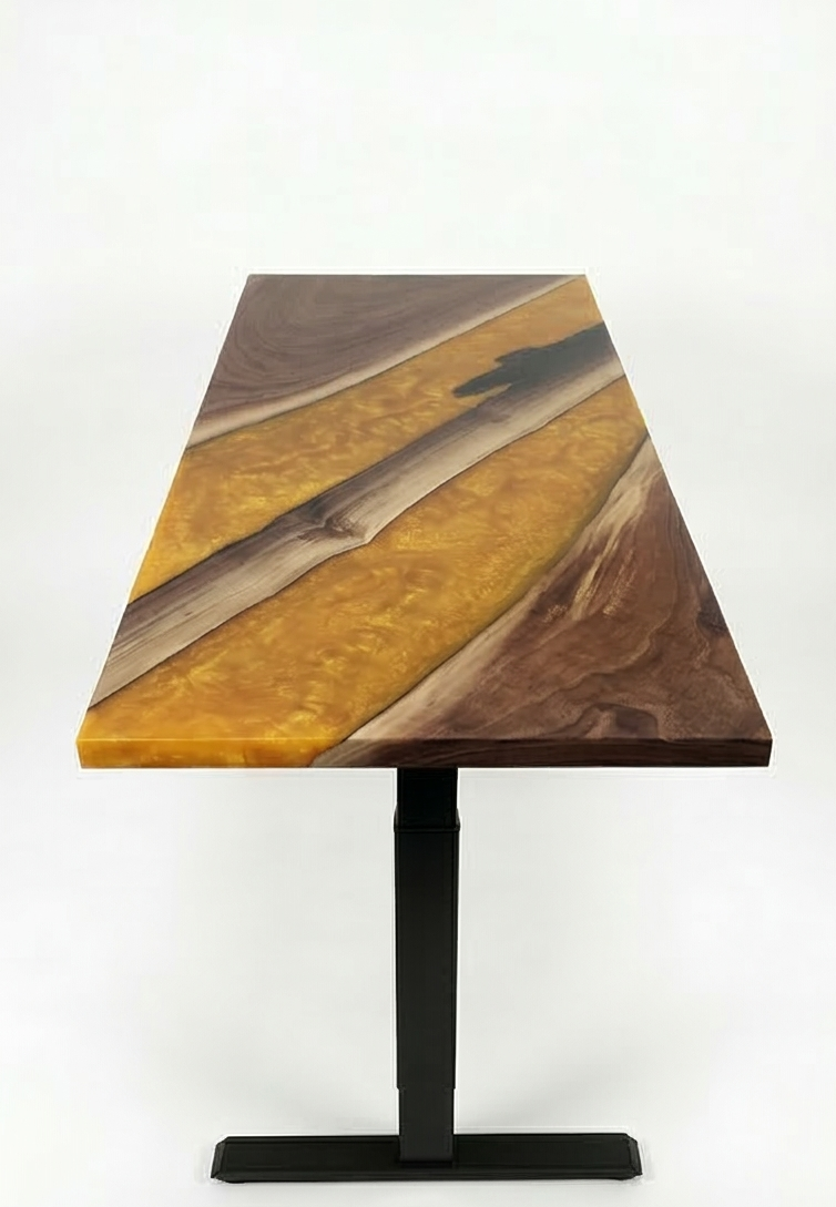 Bureau | Magic Orange | Noyer | Époxy 24X48