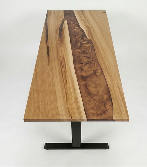 Bureau | Bronze Deep| Chêne Blanc | Époxy 26x60