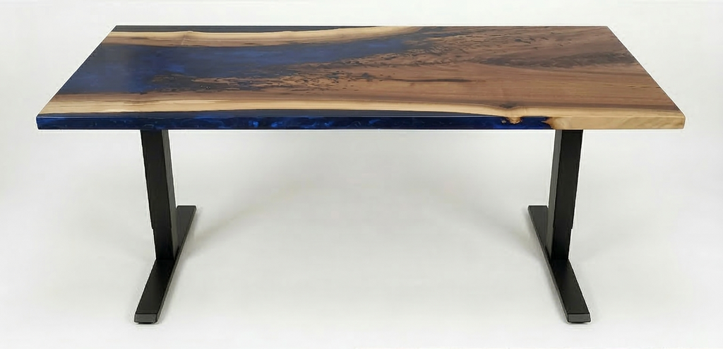 Bureau | Deep Sea | Noyer | Époxy 24X48