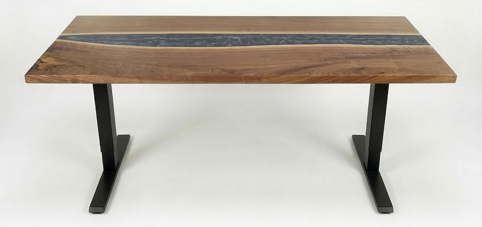Bureau | English Sky | Noyer | Époxy 26X60