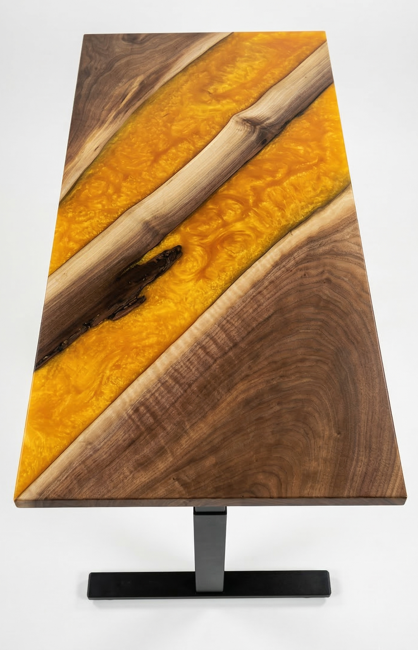 Bureau | Magic Orange | Noyer | Époxy 24X48