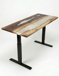 Bureau | Ghost White | Noyer | Époxy 26x60