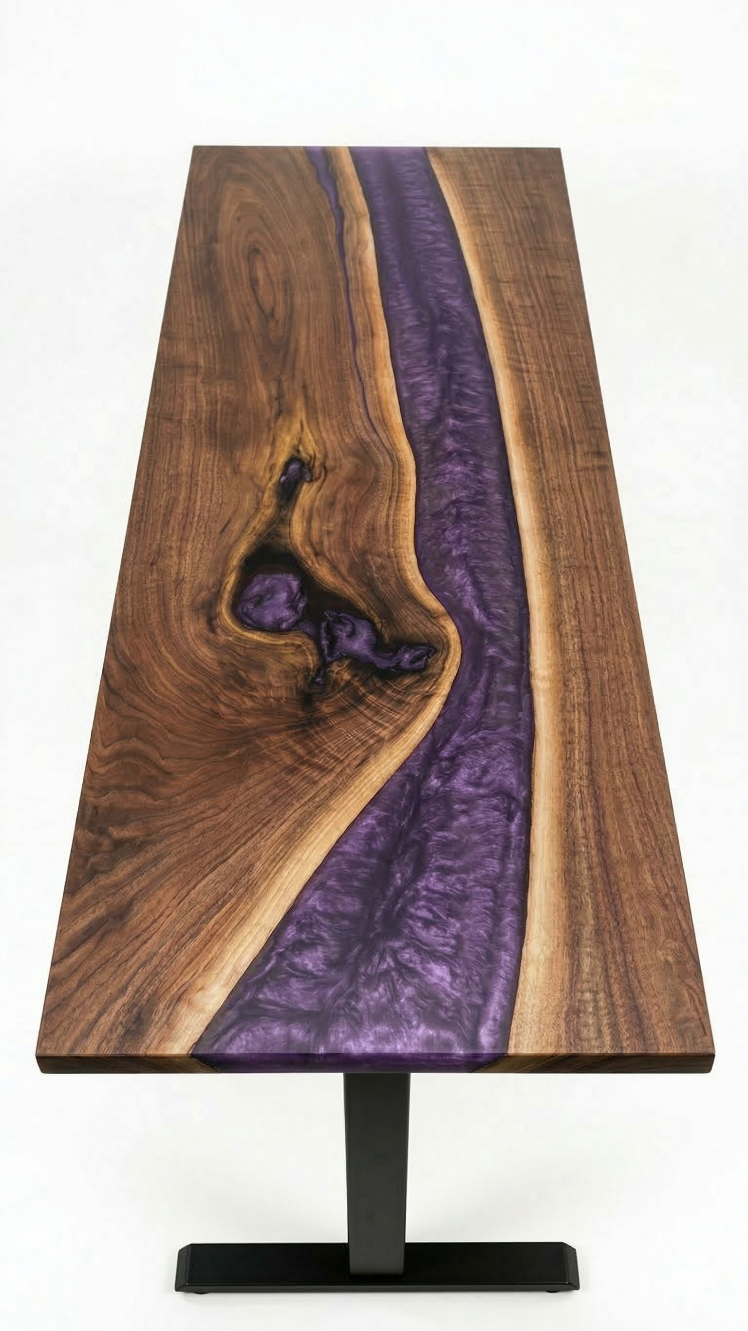 Desk | Magic Purple | Walnut | Epoxy 26x60